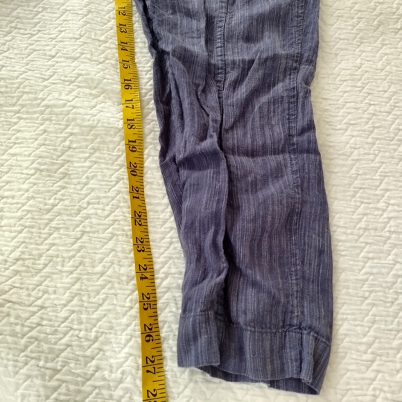 Athleta Retreat Linen Ankle Pant Raining Violet Sz S - Picture 9 of 9